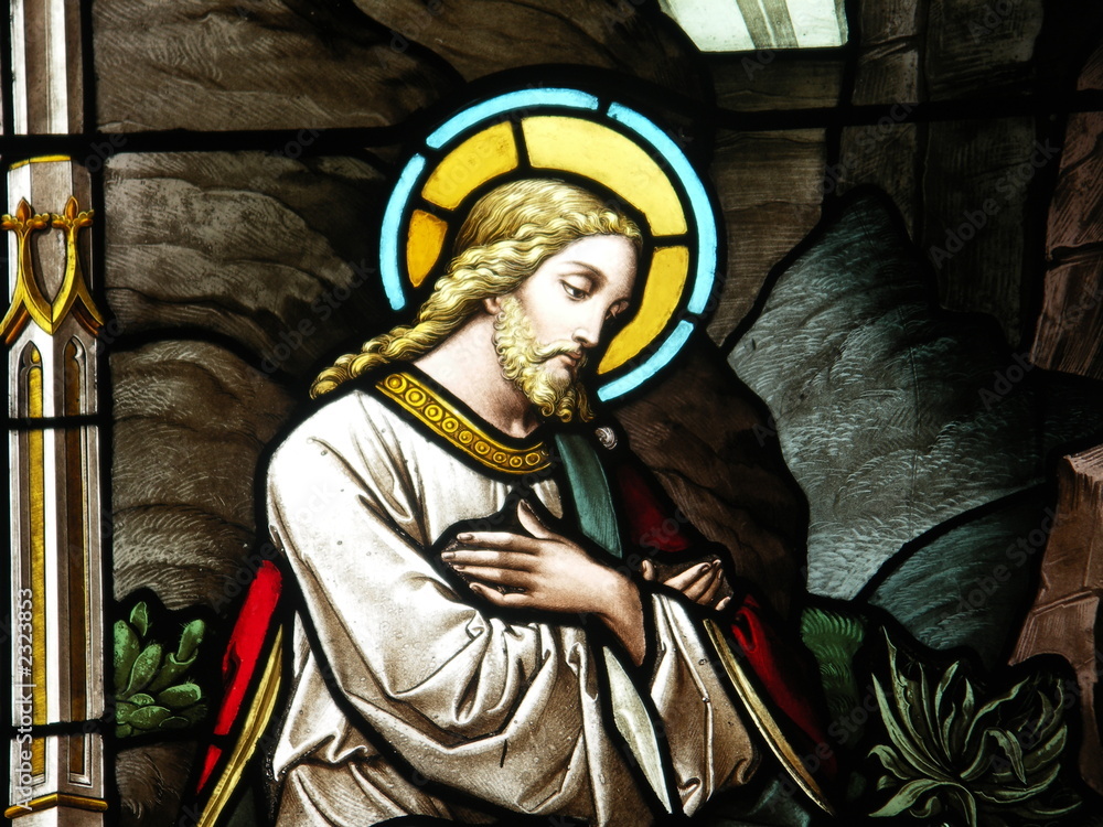 Fototapeta premium christ in stained glass