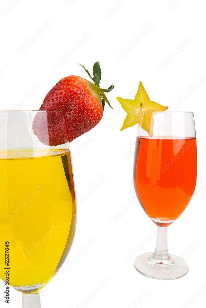 orange and yellow cocktail