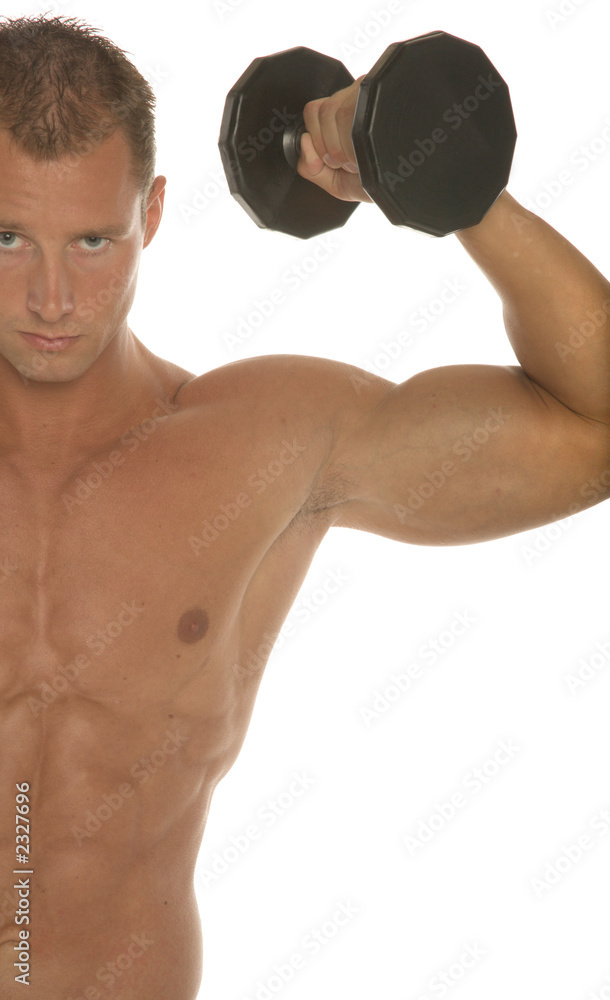 working out with dumbbell working out with dumbbell