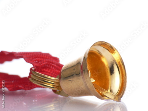 small bell and ribbon
