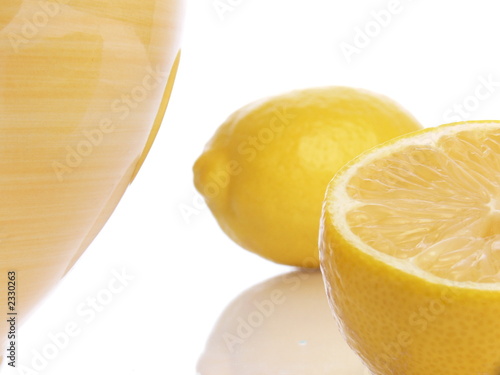 bowl and two lemons