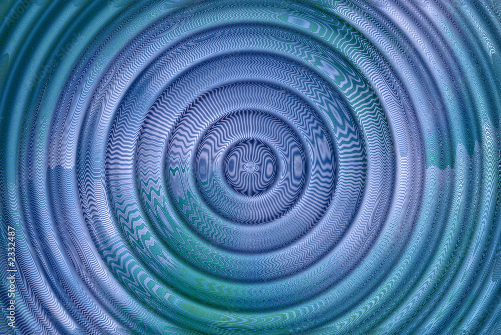 Fototapeta premium abstract hypnotic blue 3d background