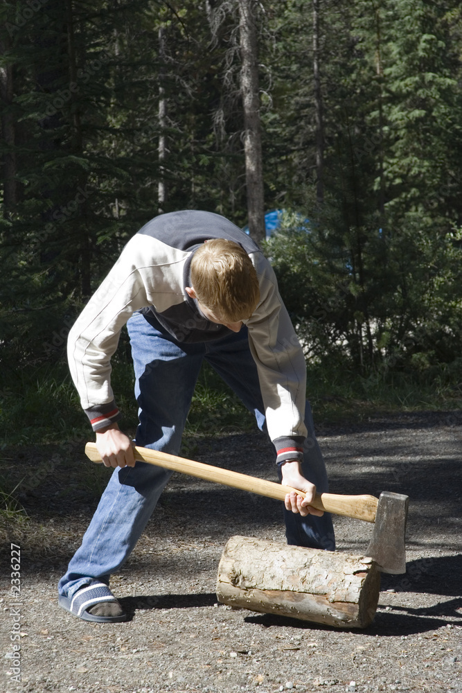 teen with an axe teen with an axe