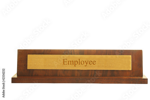 employee nameplate