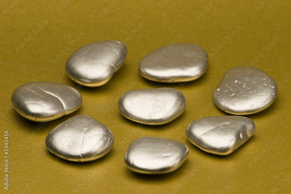 silver pebbles