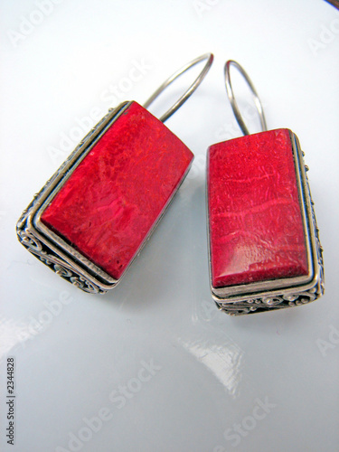 coral earings photo