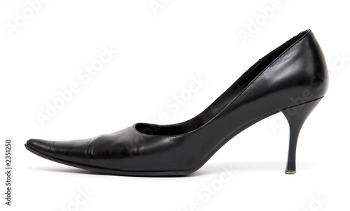 black shoe sideview