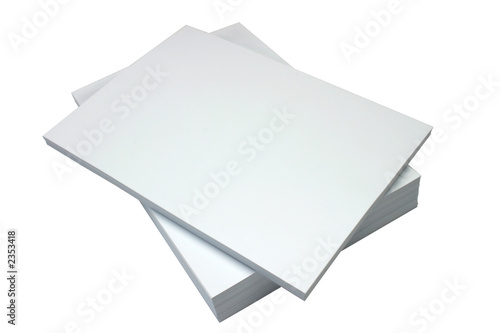 ream of blank paper