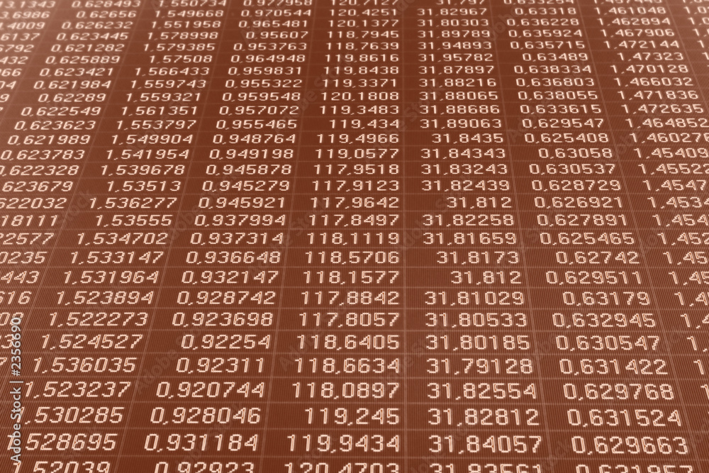 Obraz premium currency exchange data