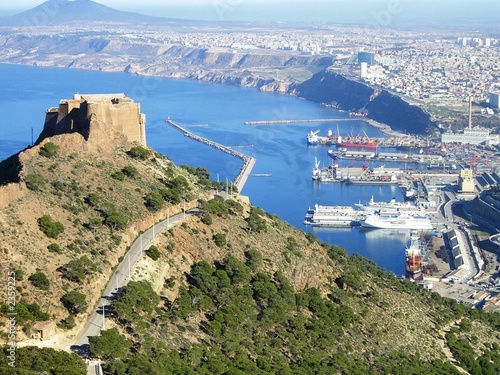 oran - algérie fort  de santa cruz et port