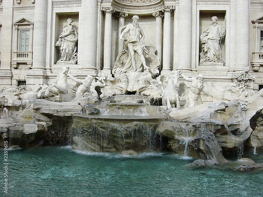 the trevi fountain