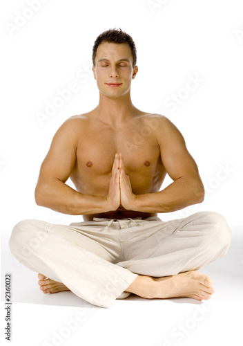 healthy lifestyle - yoga (eyes closed)