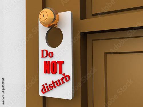 do not disturb photo