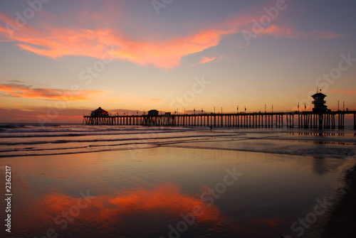 pier at sunset
