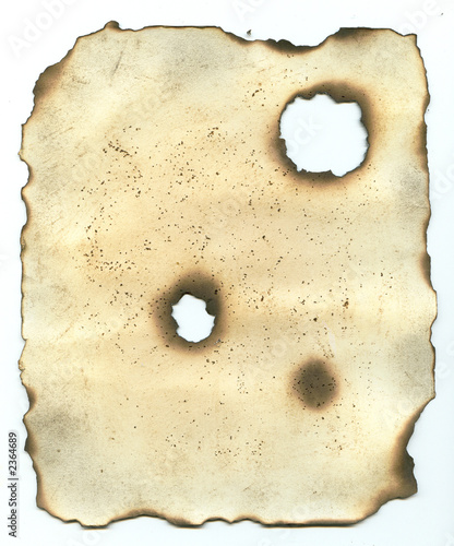 burnt paper