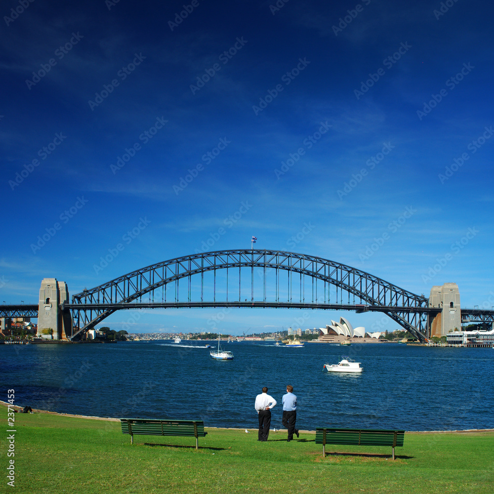 Naklejka premium sydney harbour bridge