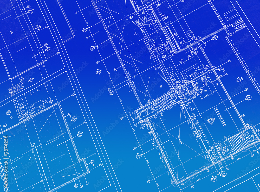 Obraz premium printed blueprint
