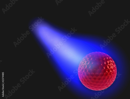 golf ball on fire