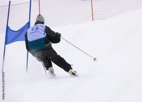 skier on direction