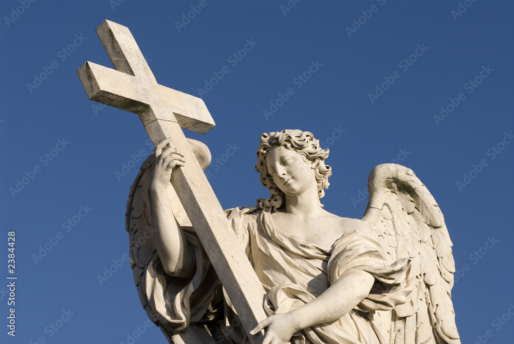 Obraz premium angel cross horizontal