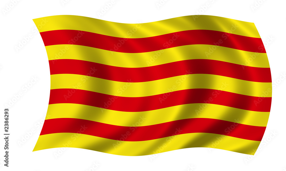 Fototapeta premium katalonien fahne catalonia flag