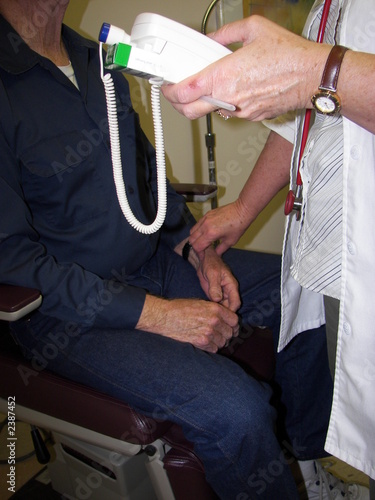 taking vitals