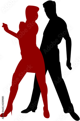 dancing couples illustration