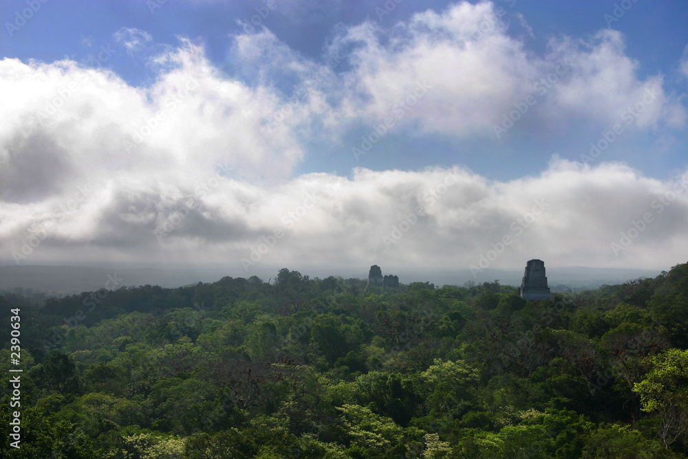 tikal at dawn