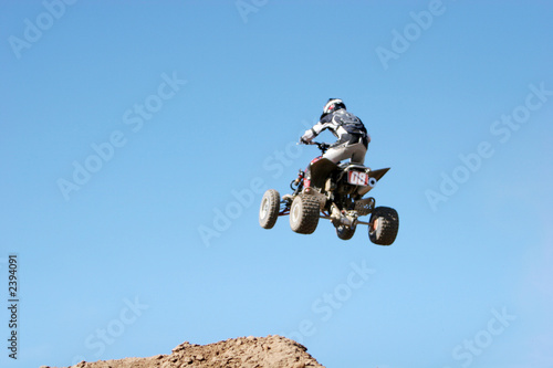 extreme sports - atv jumping in the air