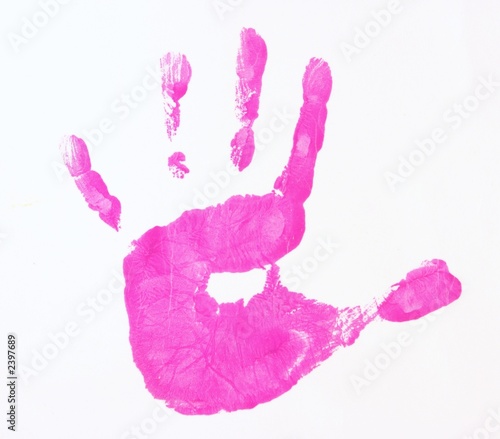 child hand print