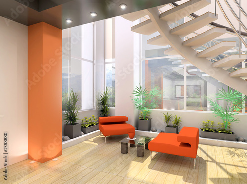 modern interior.