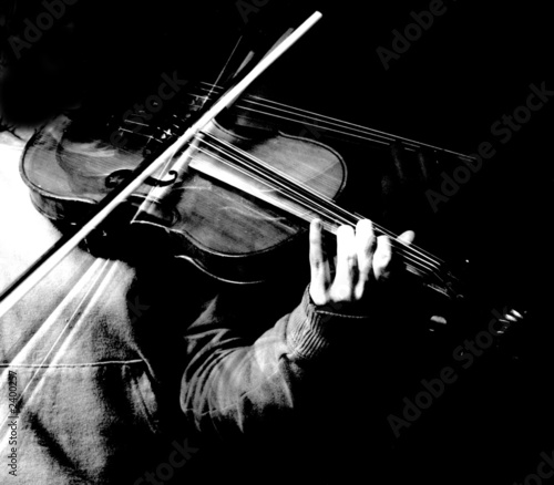 photo de violon et violoniste