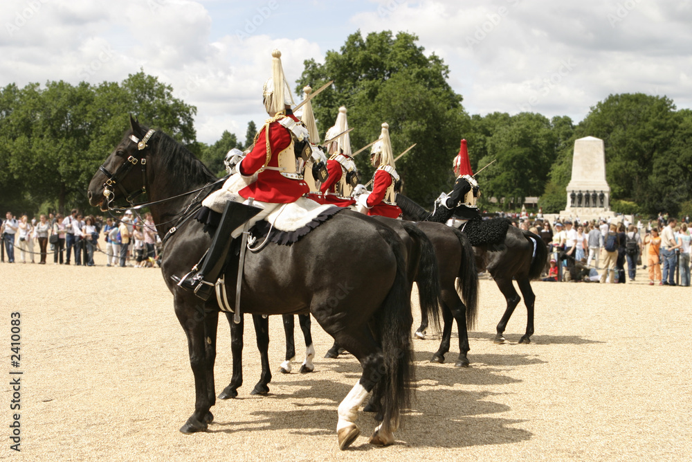 Obraz na plátně royal cavalry on parade