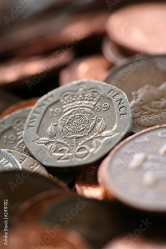 twenty pence piece
