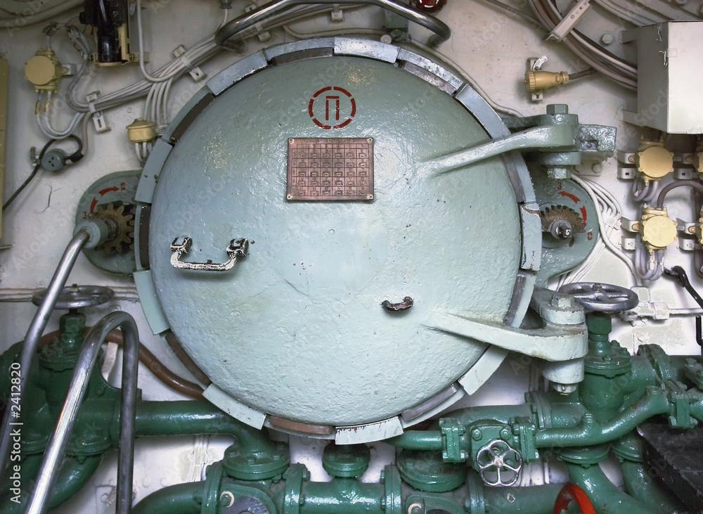 transitive the hatch of an old submarine Stock Photo Adobe Stock