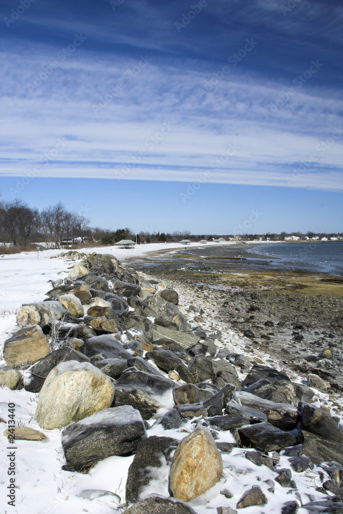 frozen beach