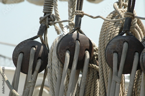 poulies et cordages
