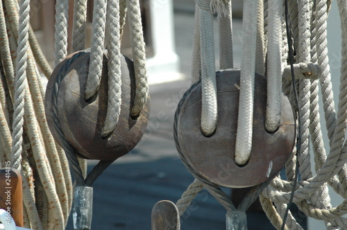 poulies et cordages