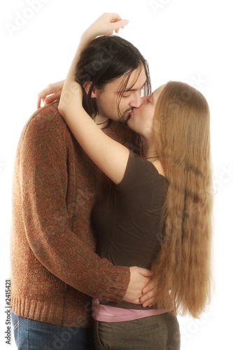 kissing couple