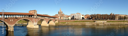 ponte vecchio panorama, pavia, italy © Albo