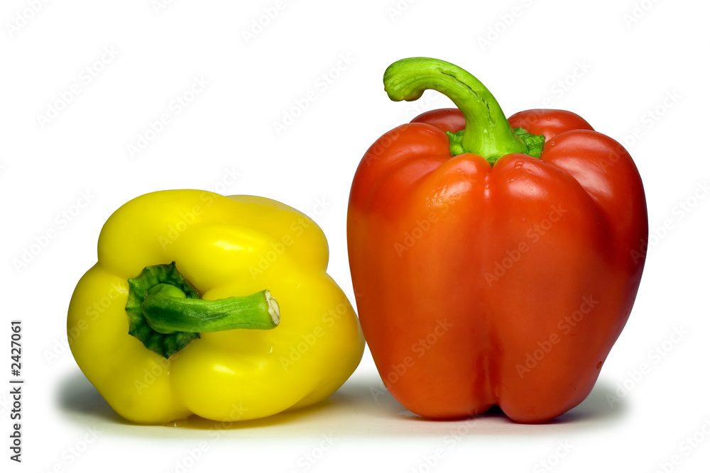 sweet bulgarian pepper (with clipping path).