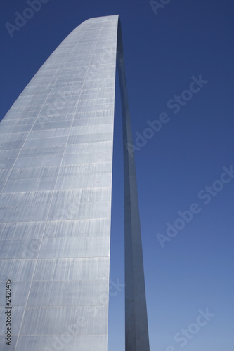 close up on the arch at st. louis