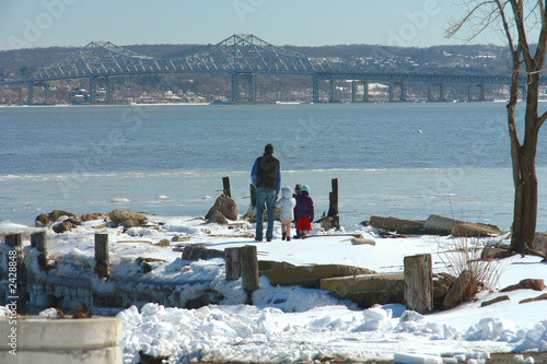 hudson river and tappan zee bridge, ny