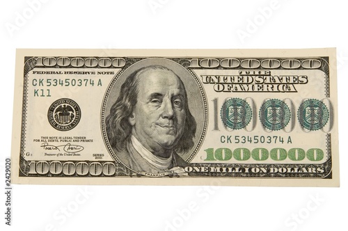 one million dollars