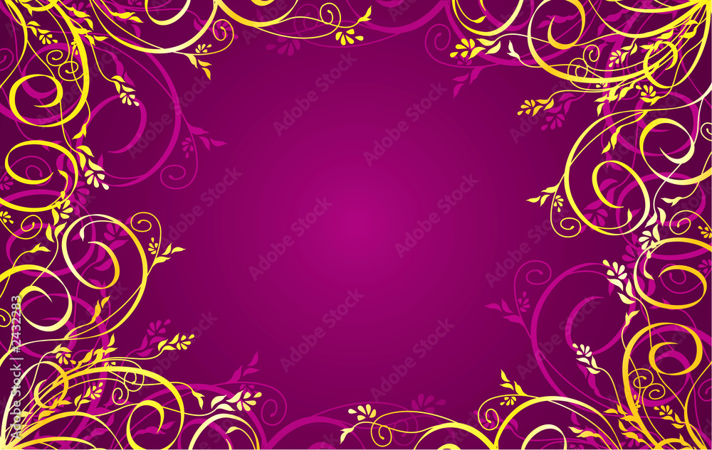 background with a golden ornament