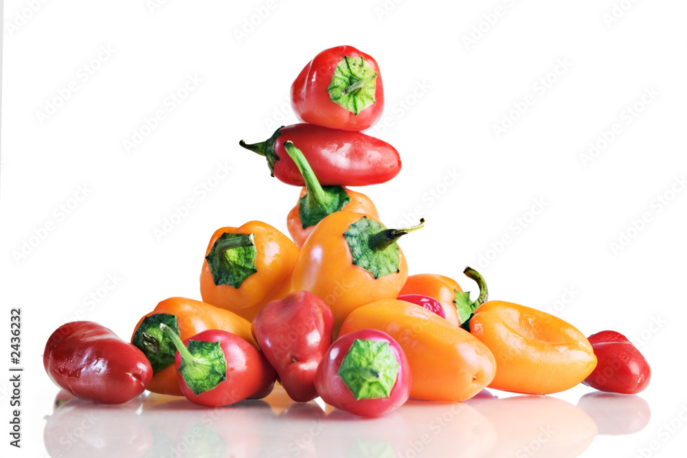 peppers in a glass peppers in a glass