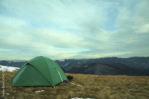 camp in mountain
