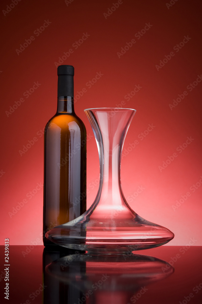 decanter con bottiglia decanter con bottiglia