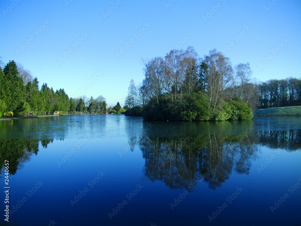 half frozen lake half frozen lake