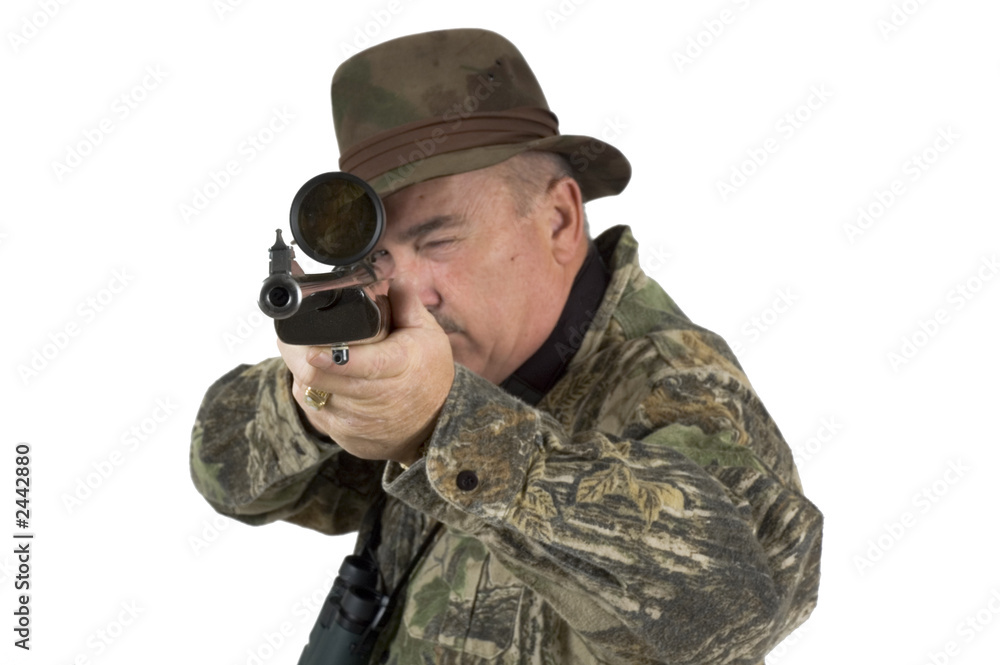 Fototapeta premium hunter taking aim